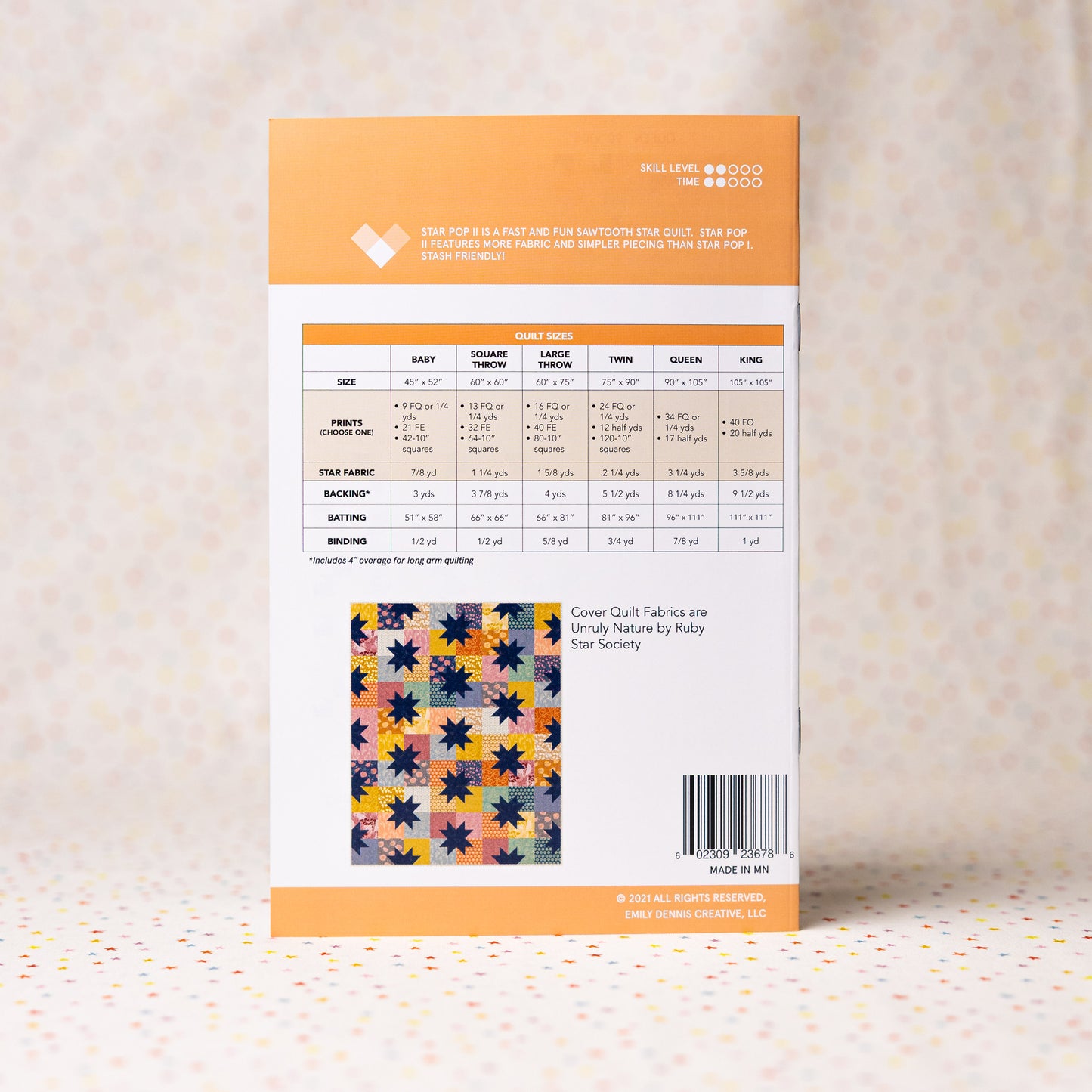Star Pop II Paper Pattern by Quilty Love