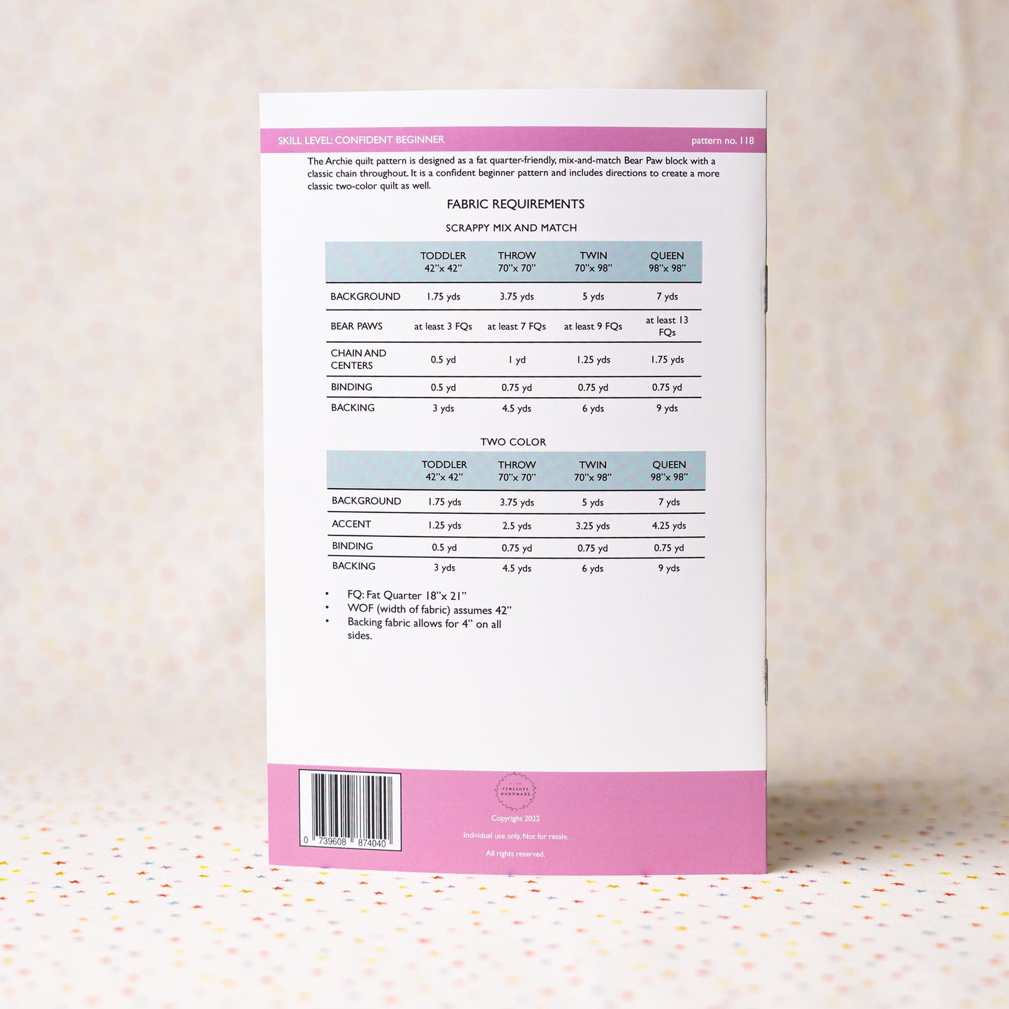 Archie Paper Pattern by Penelope Handmade