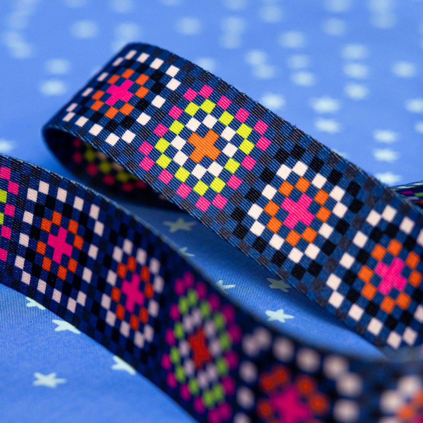 1.5" Granny Sq In Night Webbing by Alexia Abegg for Stitch Supply