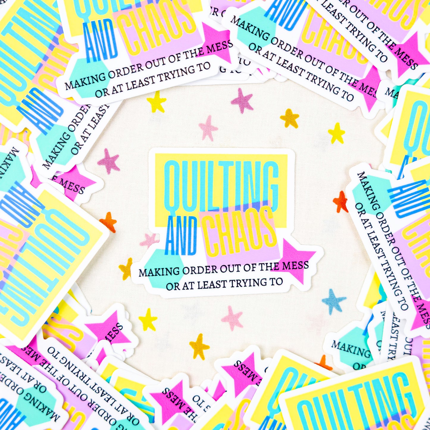 Quilting and Chaos Sticker - Sewing Box