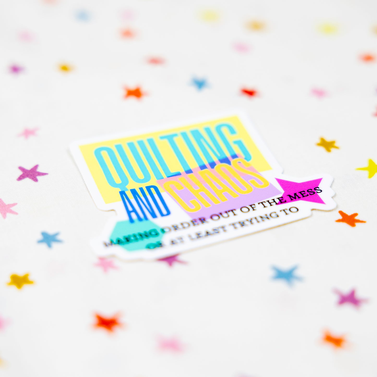 Quilting and Chaos Sticker - Sewing Box