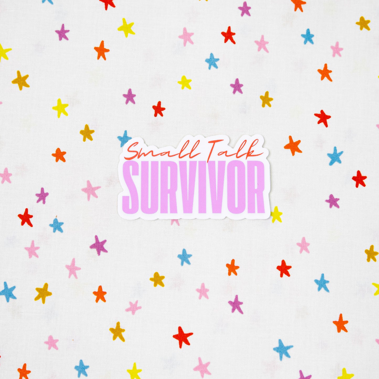 Small Talk Survivor Sticker by Sewing Box