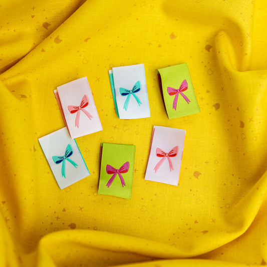 Bows Sew In Labels by Knot and Thread