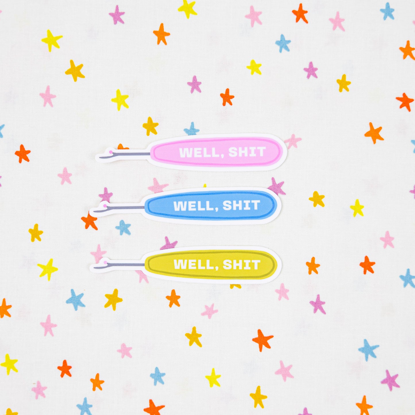 Well, Shit Sticker - Kati Cupcake