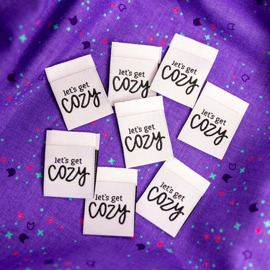 Let's Get Cozy Sew In Labels by Knot and Thread