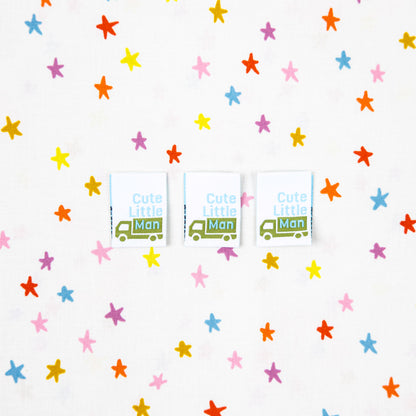 Cute Little Man - Designer Woven Sewing Labels by Kati Cupcake