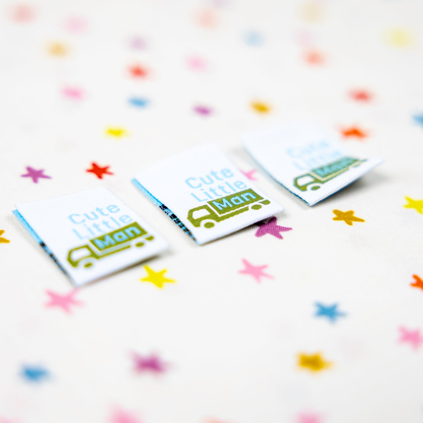 Cute Little Man - Designer Woven Sewing Labels by Kati Cupcake
