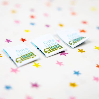 Cute Little Man - Designer Woven Sewing Labels by Kati Cupcake