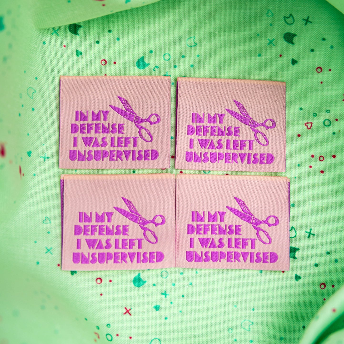 In My Defense I Was Left Unsurpervised  Sewing Labels by Kati Cupcake
