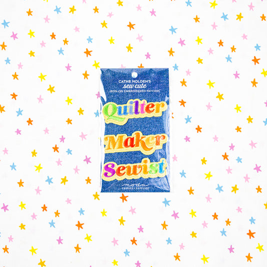 Sew Cute Iron on Embroidered Patches - Cathe Holden