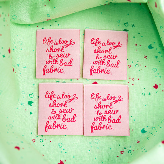 Life is Too Short  Sewing Labels by Kati Cupcake
