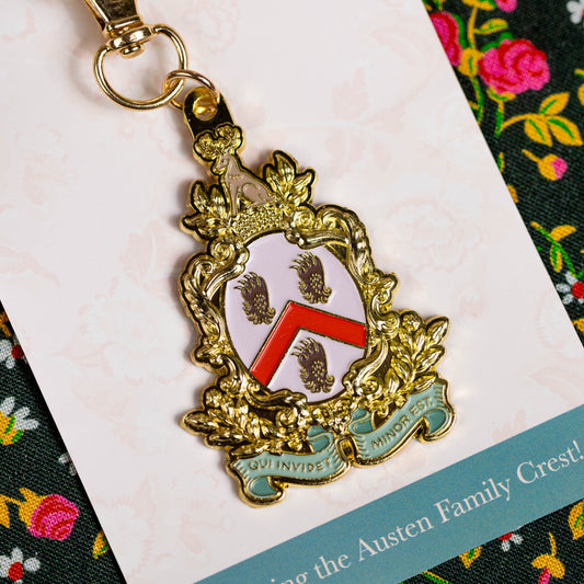 Jane Austen Family Coat of Arms Charm