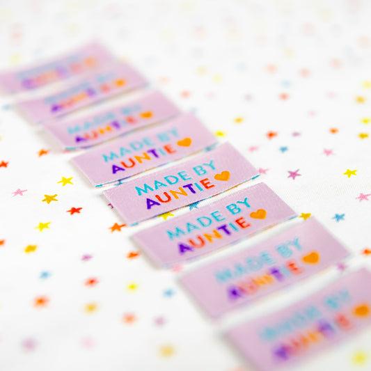 Made by Auntie Woven Labels by Sarah Hearts