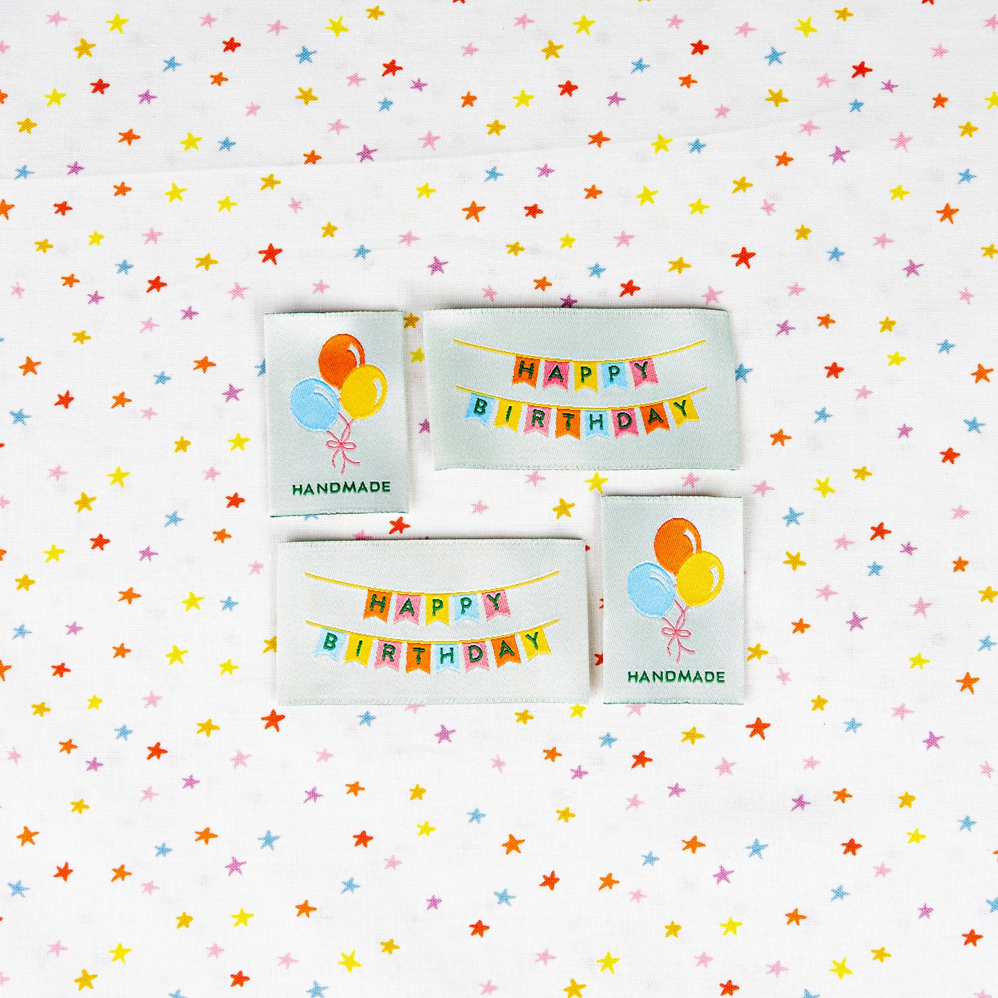 Birthday Multipack Woven Labels by Sarah Hearts