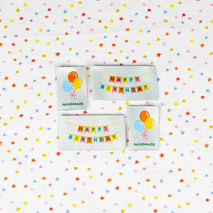 Birthday Multipack Woven Labels by Sarah Hearts