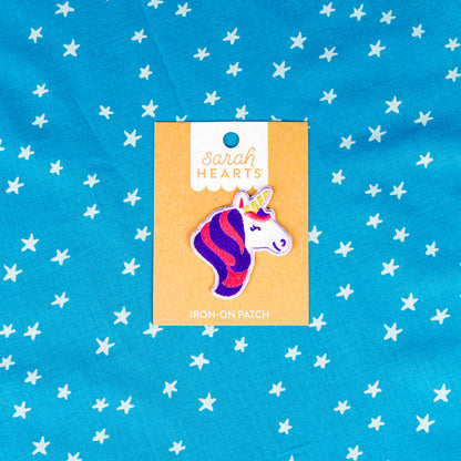 Unicorn Iron-On Patch - Sarah Hearts