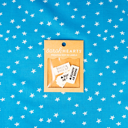 Made by Auntie Organic Cotton Labels by Sarah Hearts