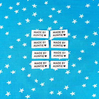 Made by Auntie Organic Cotton Labels by Sarah Hearts