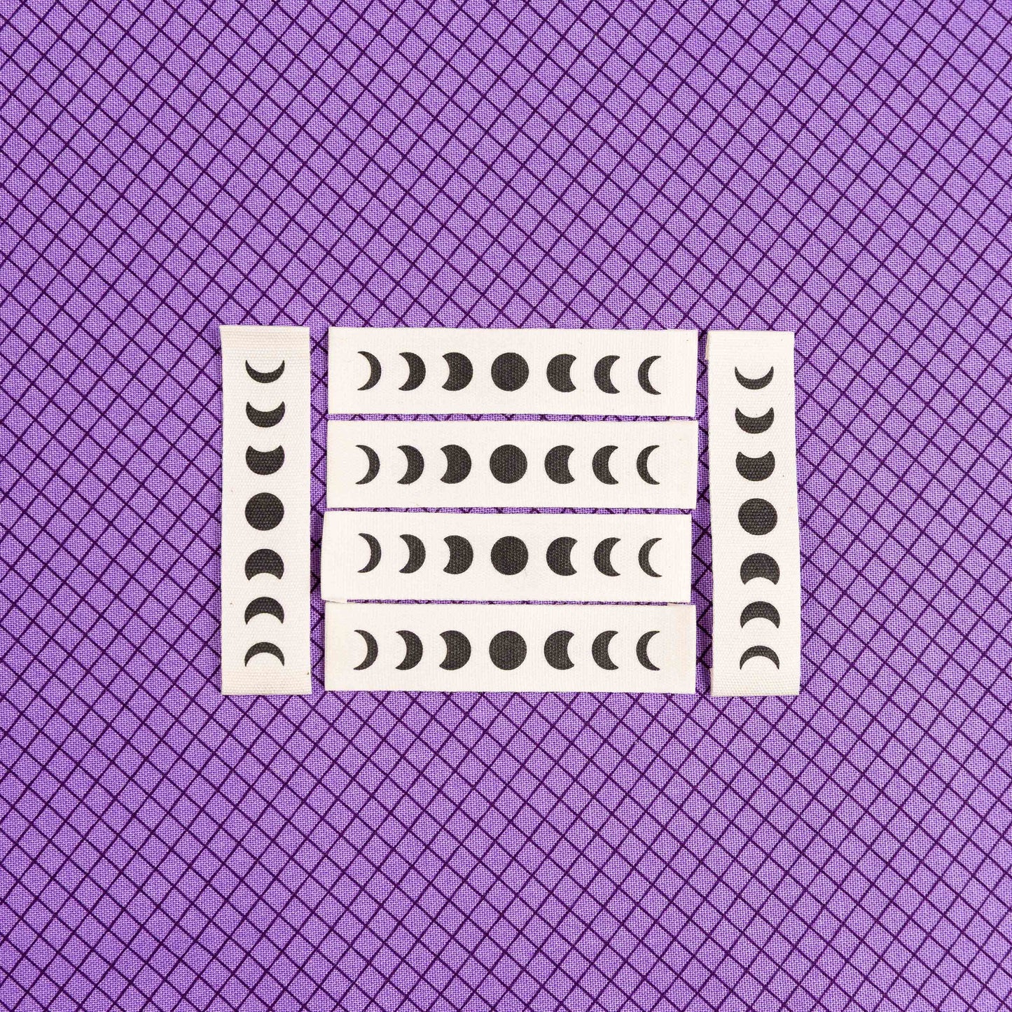 Lunar Phases | Cotton Sew In Labels by Sew Anonymous