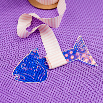 Iridescent Fish Binding Spool