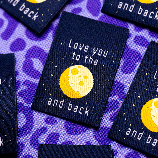 Love you to the Moon and Back Labels by Kylie and the Machine