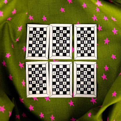 You CAN Have Sex On This Quilt Labels