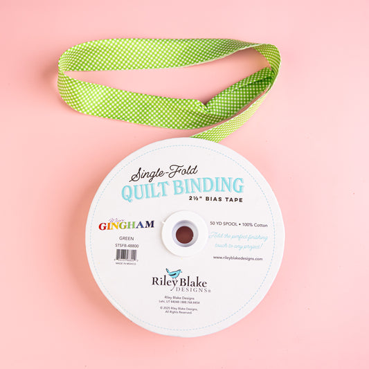 Single Fold Bias Binding by Riley Blake Green