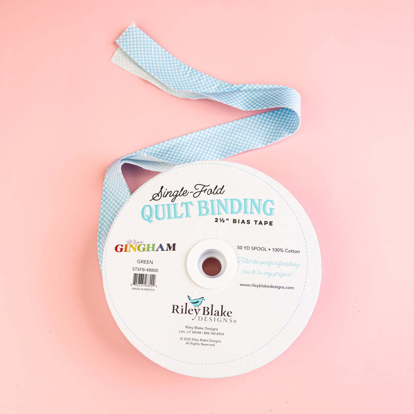 Single Fold Bias Binding by Riley Blake Blue