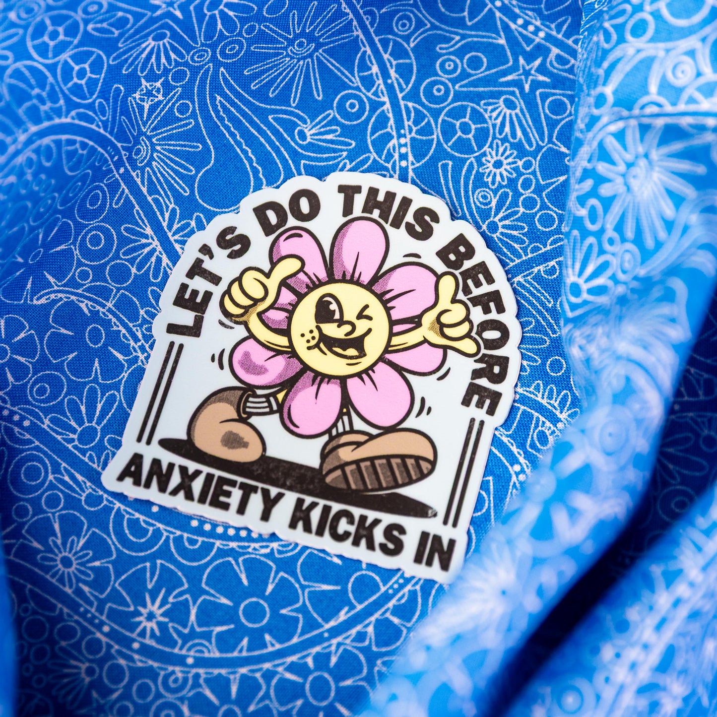 Let's Do This Before Anxiety - Sticker by Yarnival Stickers