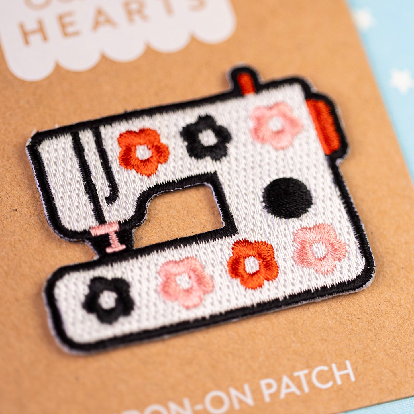 Daisy Sewing Machine Iron On Patch - Sarah Hearts