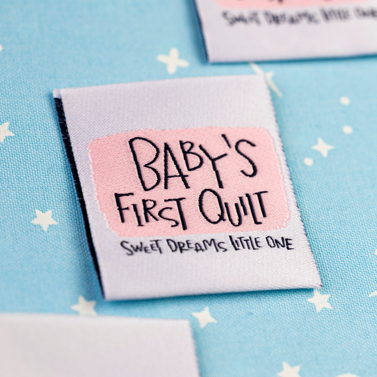 Baby’s First Quilt - Pink Sewing Labels by Kati Cupcake