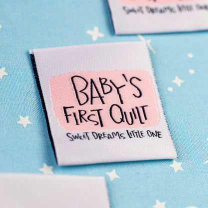 Baby’s First Quilt - Pink Sewing Labels by Kati Cupcake
