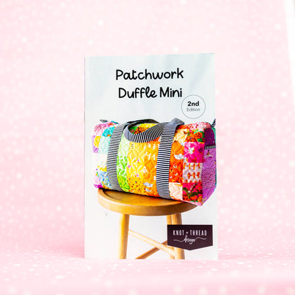 Patchwork Duffle Mini Paper Pattern by Knot and Thread