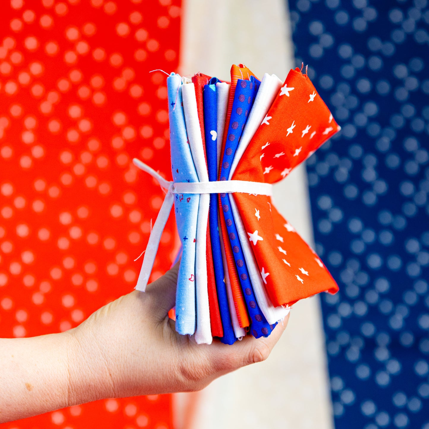 Stars and Stripes 9pc Fat Quarter Bundle