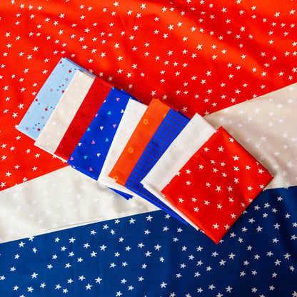 Stars and Stripes 9pc Fat Quarter Bundle