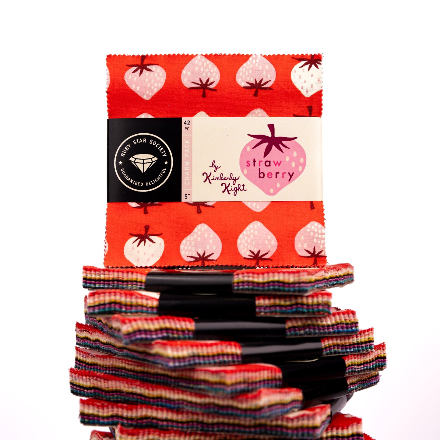 Ruby Star Society Strawberry by Kimberly Kight Charm Pack