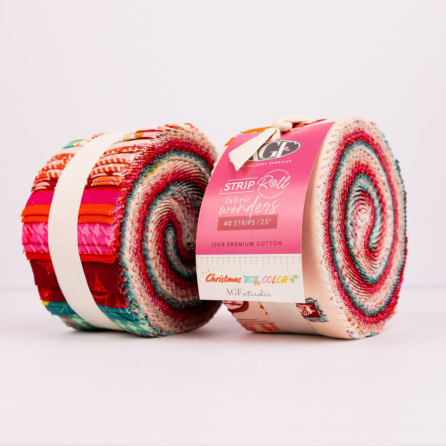 Christmas in Color 2.5" Strip Roll  by AGF Studio