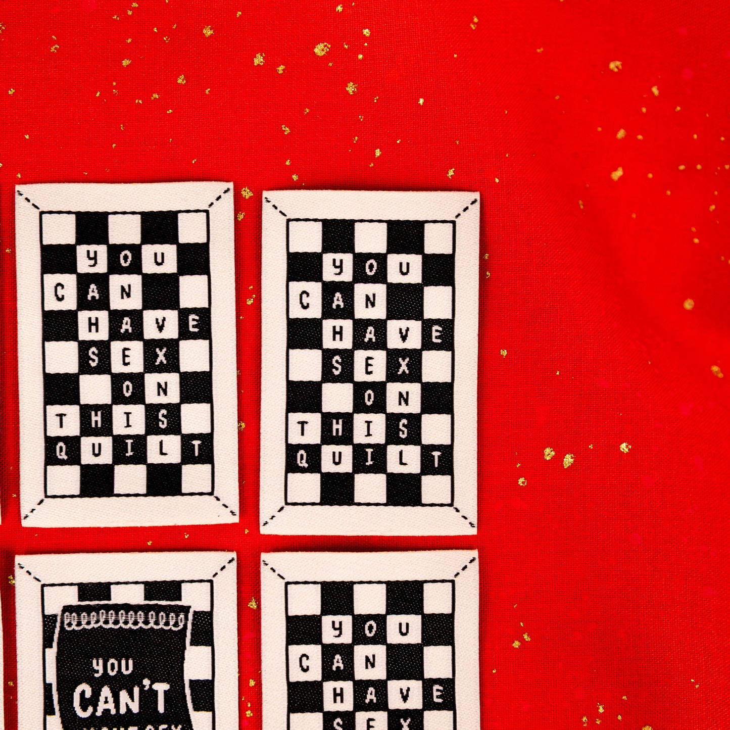 Can You Have Sex on This Quilt? Labels