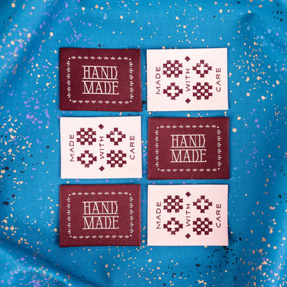 Handmade With Care Labels in Pink by Matchy Matchy