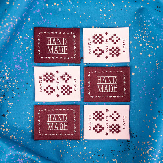 Handmade With Care Labels in Pink by Matchy Matchy