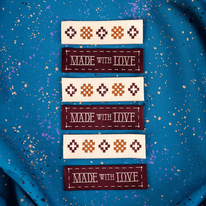 Made with Love Rectangle Labels in Currant by Matchy Matchy