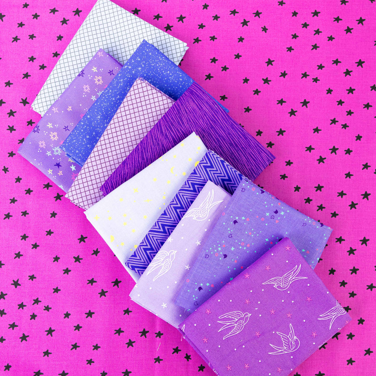 Purple Rain 10 Pc Fat Quarter Bundle