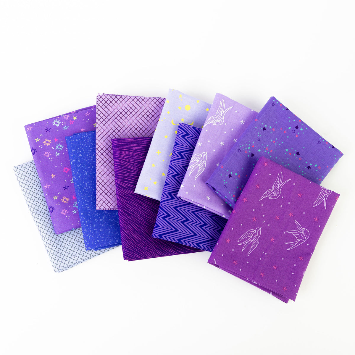 Purple Rain 10 Pc Fat Quarter Bundle