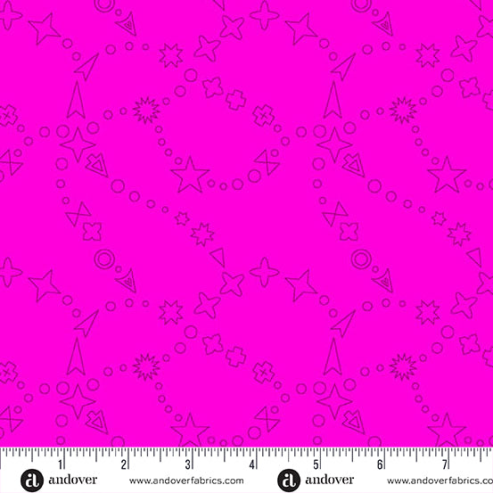 Color Camp Bloom Trailmap Peony by Alison Glass for Andover A-10421-E