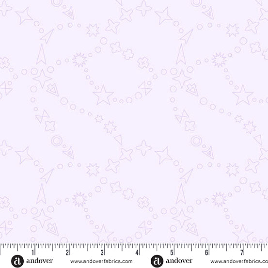 Color Camp Bloom Trailmap Lightest Pansy by Alison Glass for Andover A-10421-P