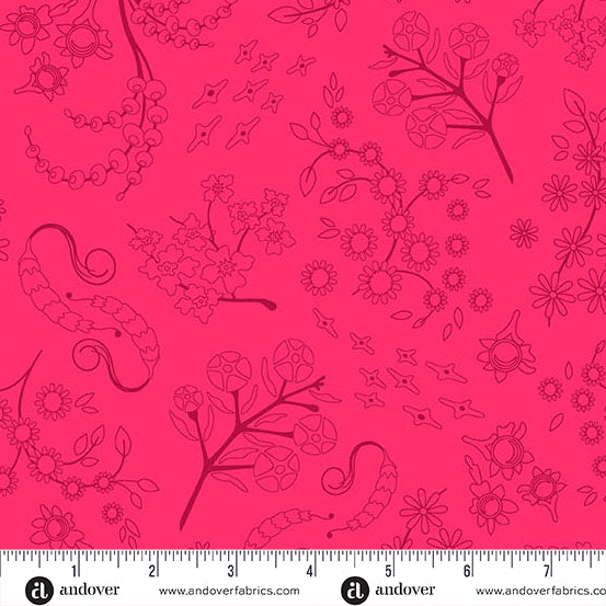 Color Camp Sun Nestled Ruby by Alison Glass for Andover A-10427-R1
