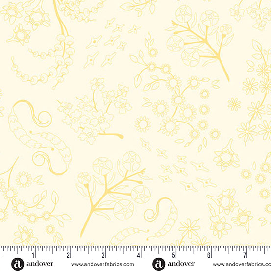 Color Camp Sun Nestled Lightest Honey by Alison Glass for Andover A-10427-Y1