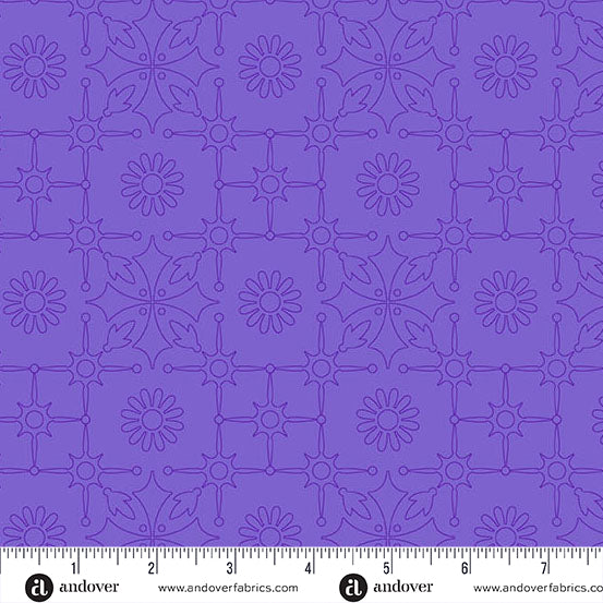 Color Camp Bloom Leatherwork Galaxy by Alison Glass for Andover A-10429-P