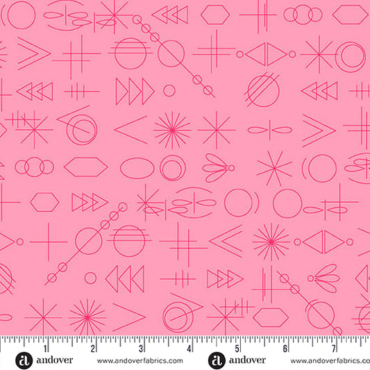 Color Camp Bloom GameDay Light Strawberry by Alison Glass for Andover A-10430-E