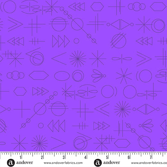 Color Camp Bloom GameDay Pansy by Alison Glass for Andover A-10430-P